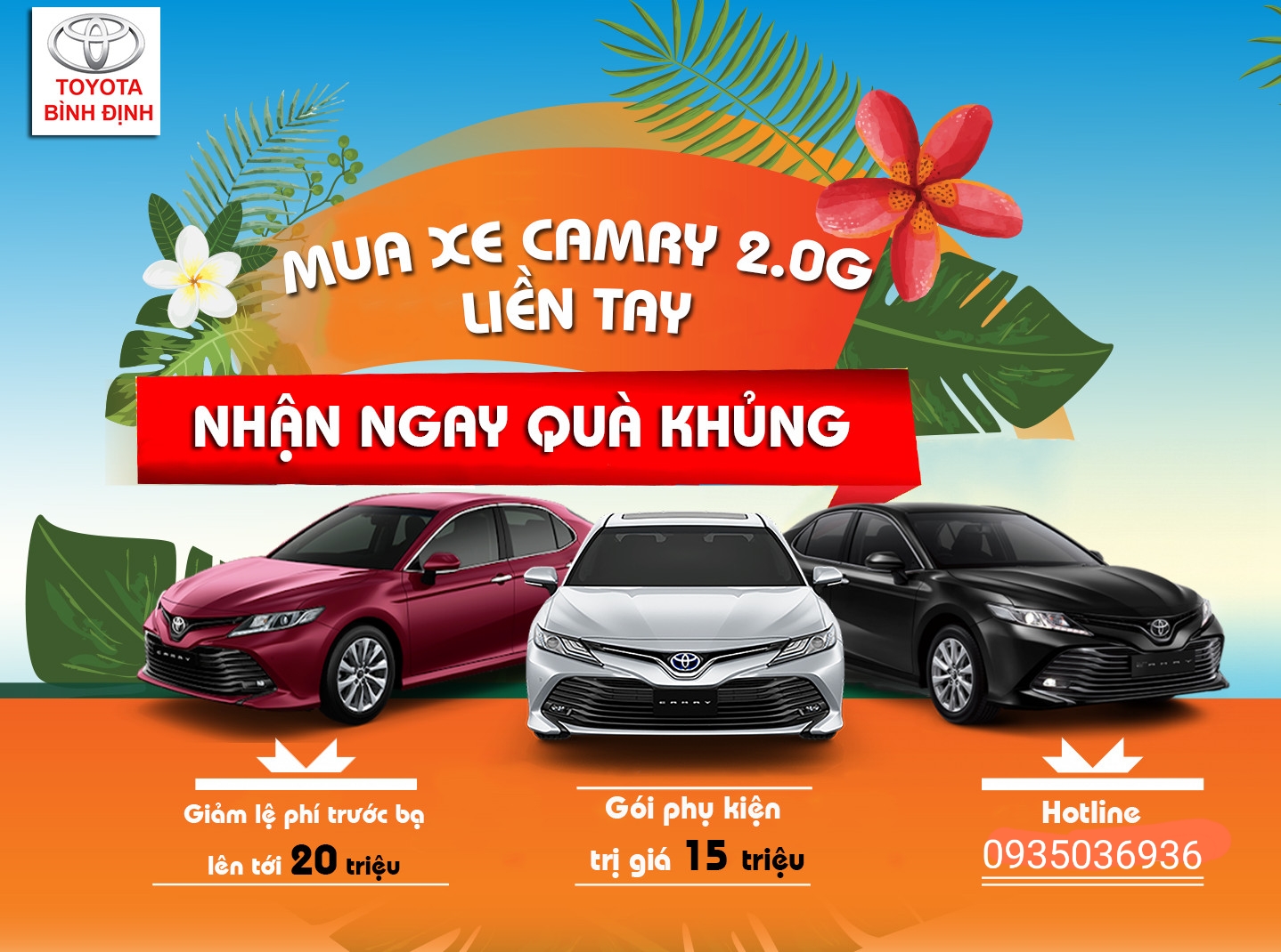 Mua xe CAMRY 2.OG liền tay - Nhận ngay quà khủng